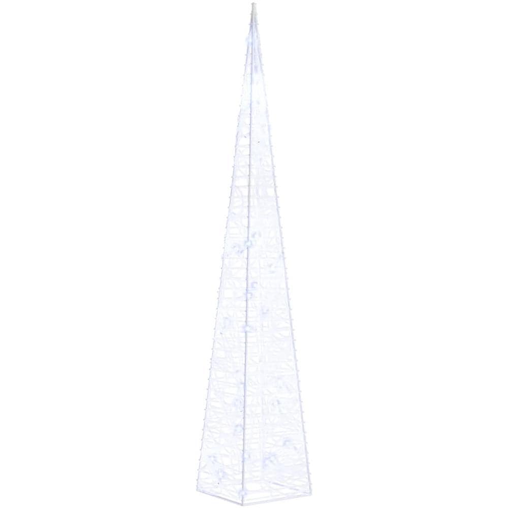 Cono Di Luce Led Decorativo Acrilico Blu 60 Cm - Foto 1