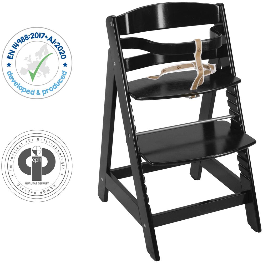 Seggiolone Sit Up III - Crescendo con la sedia da bambino a sedia per ragazzi - Legno nero - Foto 2