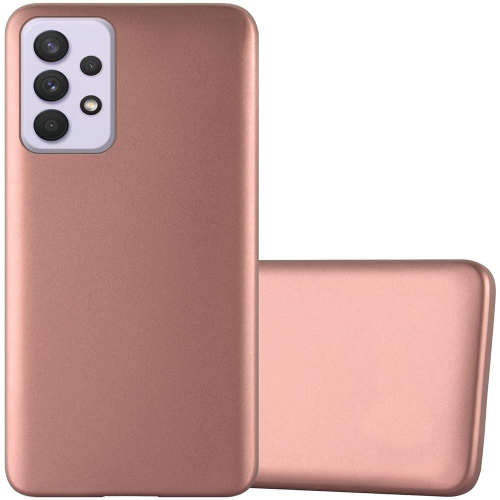 Custodia Compatibile Con Samsung Galaxy A33 5g In Oro Rosa Metallico - Coperchio Protettivo In Silicone Tpu Flessibile - Foto 1