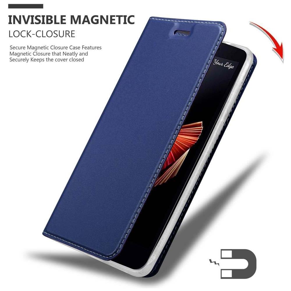 Custodia Compatibile Con Lg X Screen In Classy Blu Scuro - Coperchio Protettiva Con Chiusura Magnetica, Funzione Stand E Tasca Per Le Carte - Foto 8