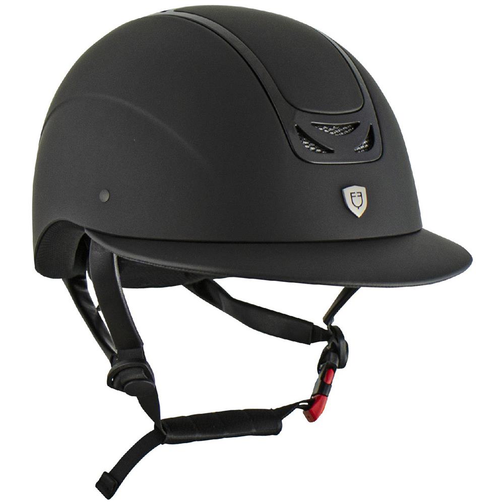 Casco Equitazione HKM New Flock - Taglia M 53-57 Cm, Regolazione A Rotella, Ventilato, Conforme Norme BSI