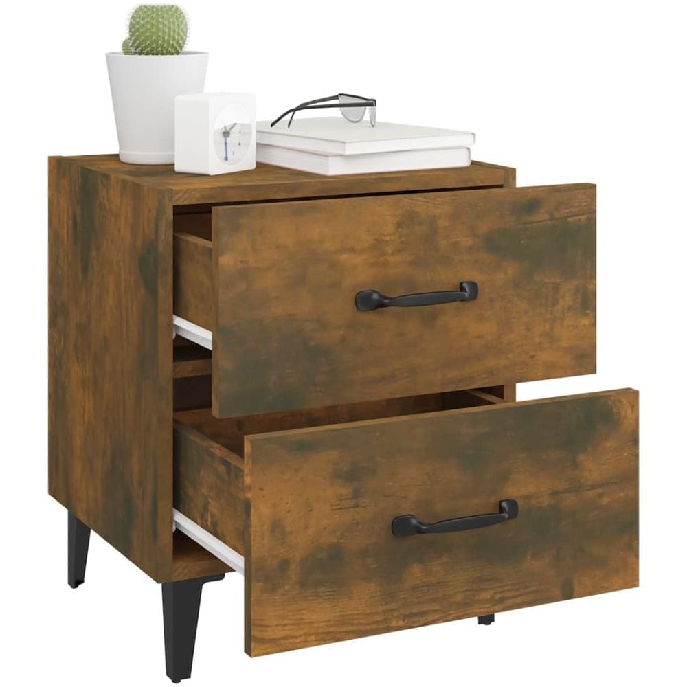 Comodino Rovere Fumo 40x35x47,5 Cm - Foto 2