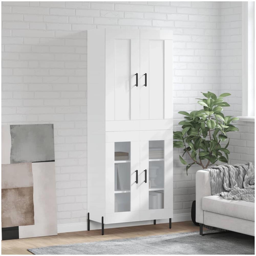Credenza VidaXL Con Ante E Cassetti - 73x31x90 Cm, Bianco, Per Ingresso, Soggiorno O Cucina