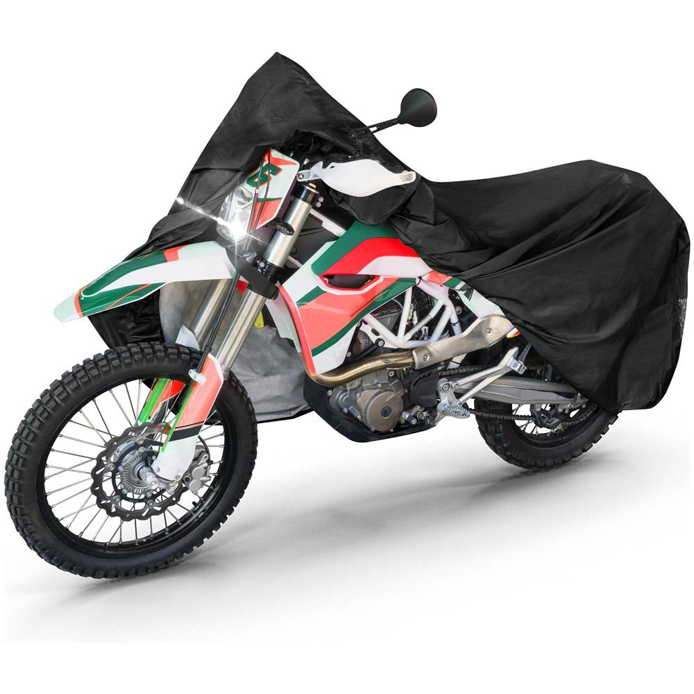 Garage Per Motociclette Enduro Dimensioni Xl Pvc - 255 X 110 X 135 Cm Nero - Foto 1