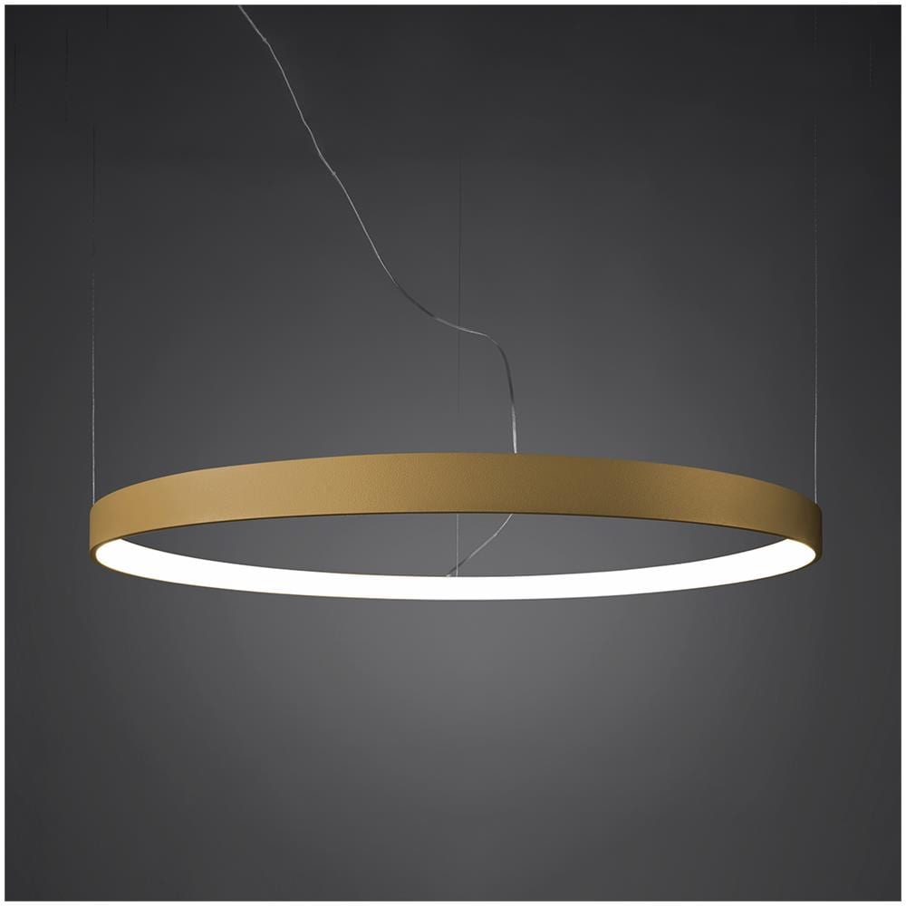 Sollux Lighting Lampadario Rio 78 Golden Led 4000k Th. 181 - Moderno Lampadario D'oro 150x78x78 Cm - Foto 7