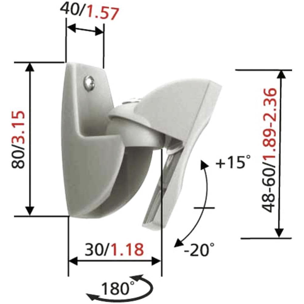 Vogel's VLB 500 Parete Nero supporto da parete per casse acustiche - Foto 1