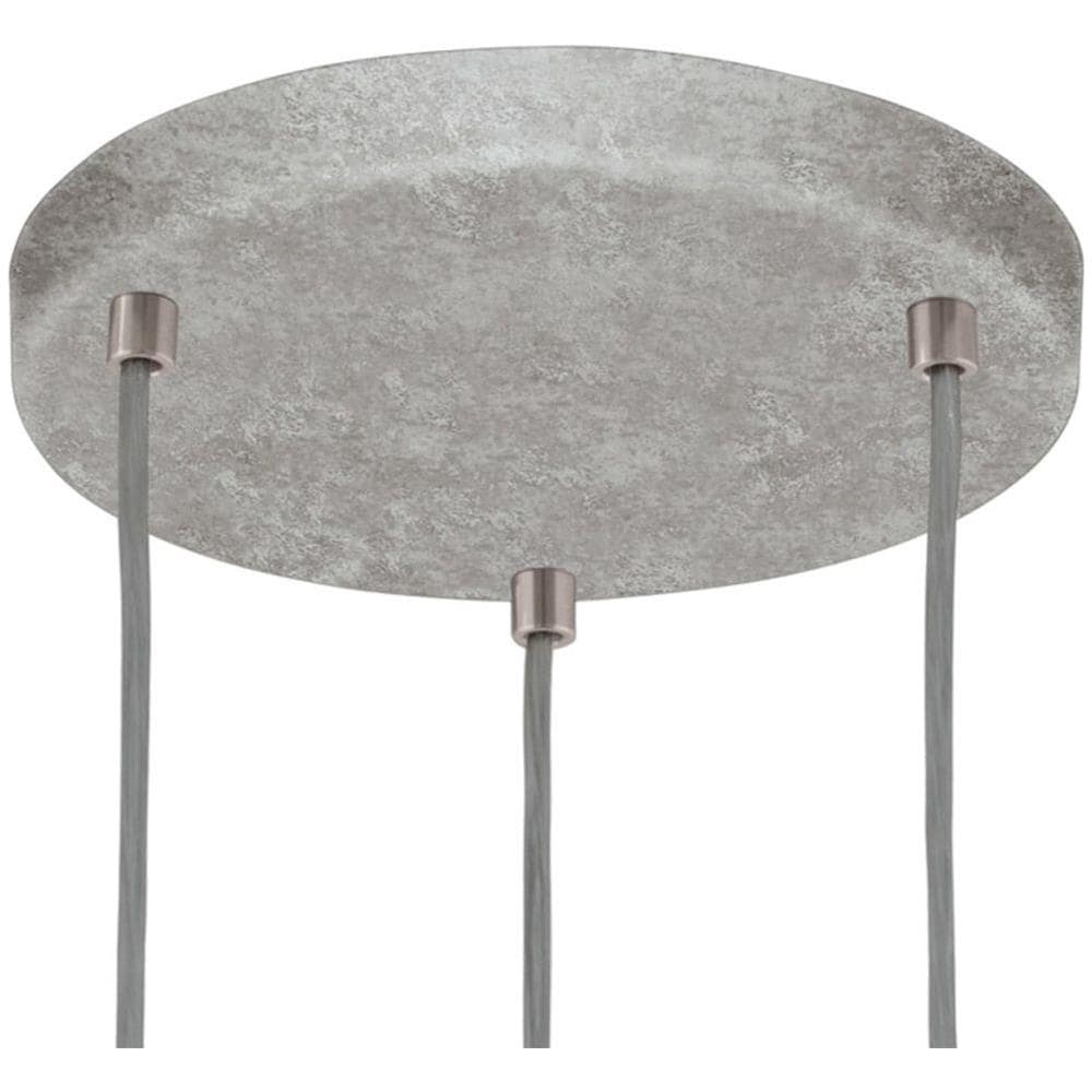 Lampada A Sospensione Silvares 3x60 W Grigio 95523 - Foto 2
