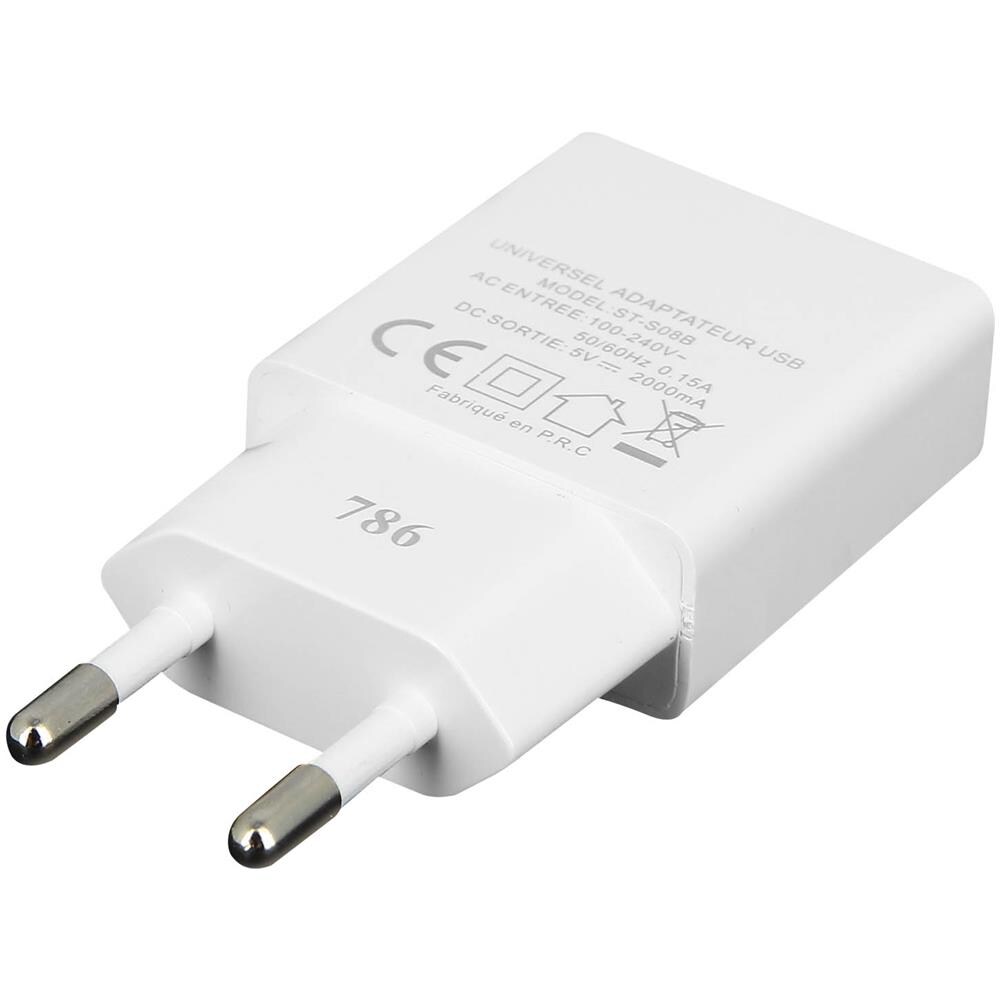 Caricabatterie Usb Universale 2.1a + Cavo Usb Type C Ricarica & Sincro Bianco - Foto 2