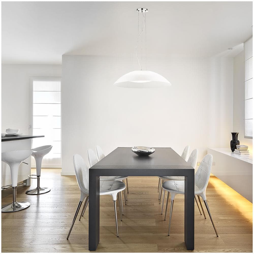 Lampada A Sospensione 3 X 60w E27 Bianco - Foto 2