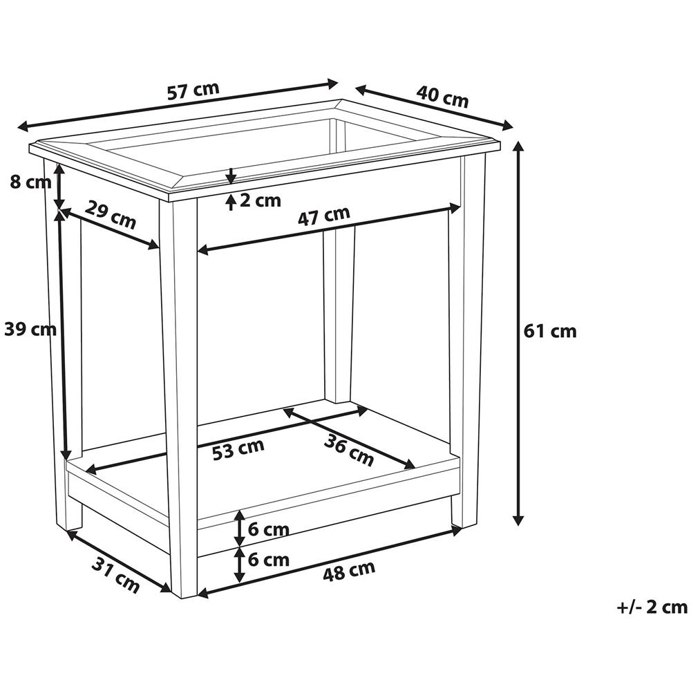 Tavolino Con Piano In Vetro Bianco Attu - Foto 2