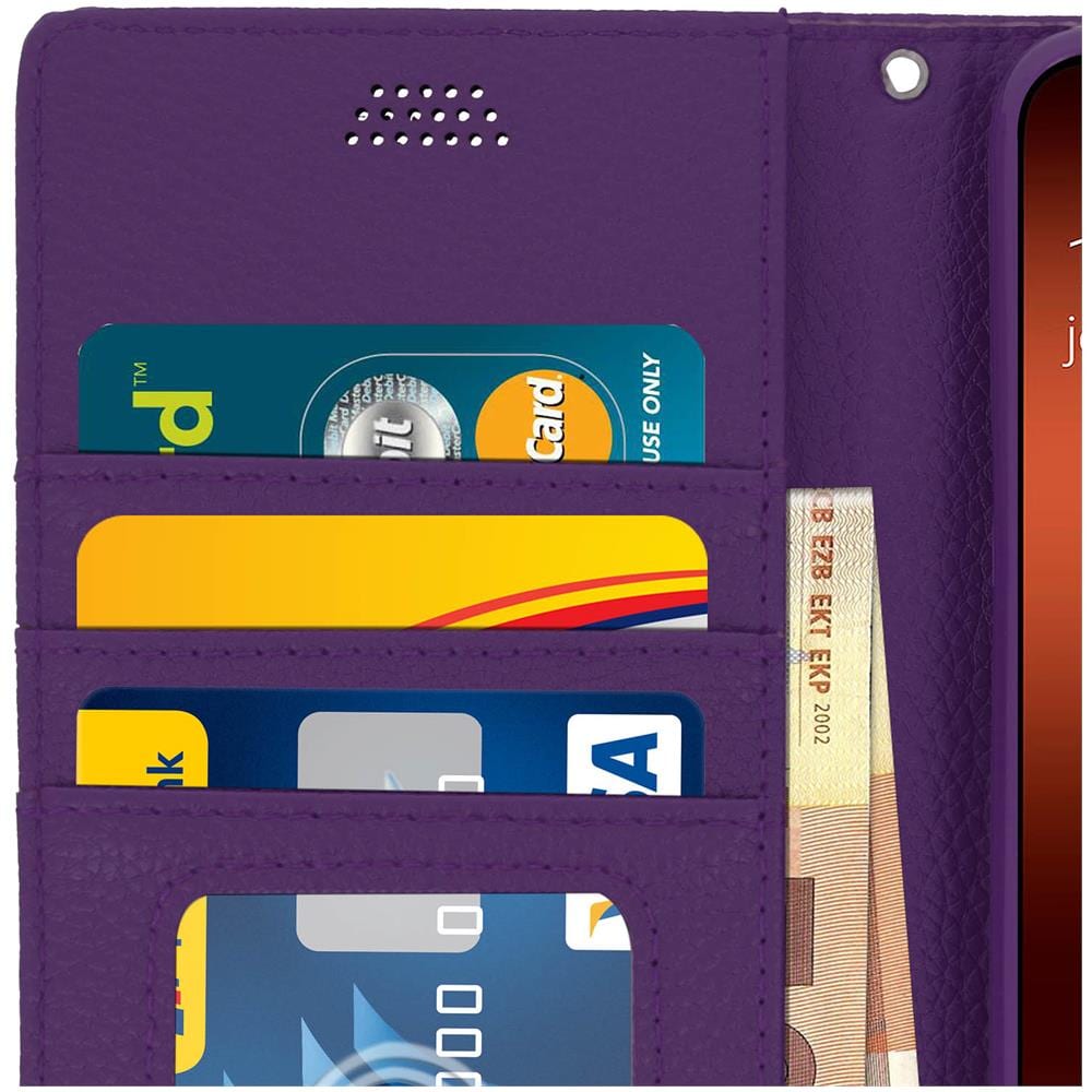 Custodia Galaxy A70 Portafoglio Supporto Video Cover Soft Touch - Viola - Foto 5