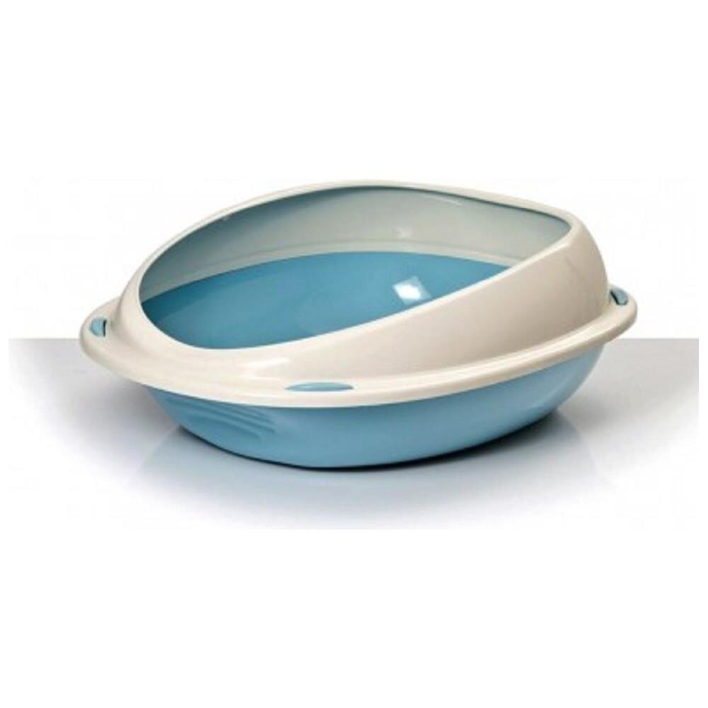 Lettiera Scoperta Per Gatti Gatto Shuttle Con Bordi Rialzati Salva Sporco 57 Cm - Verde - Foto 1