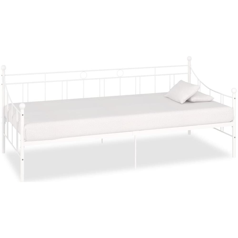 Telaio Divano Letto Bianco In Metallo 90x200 Cm - Foto 1