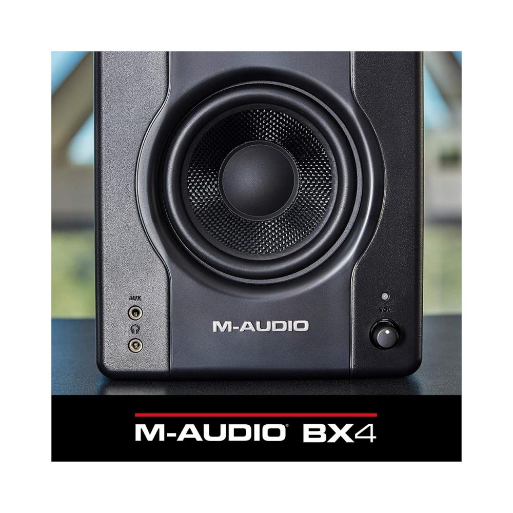 Bx-4 Coppia Di Studio Monitor Professionali Bi-amplificati Da 120 Watt Con Woofer Da 4"" - Foto 4