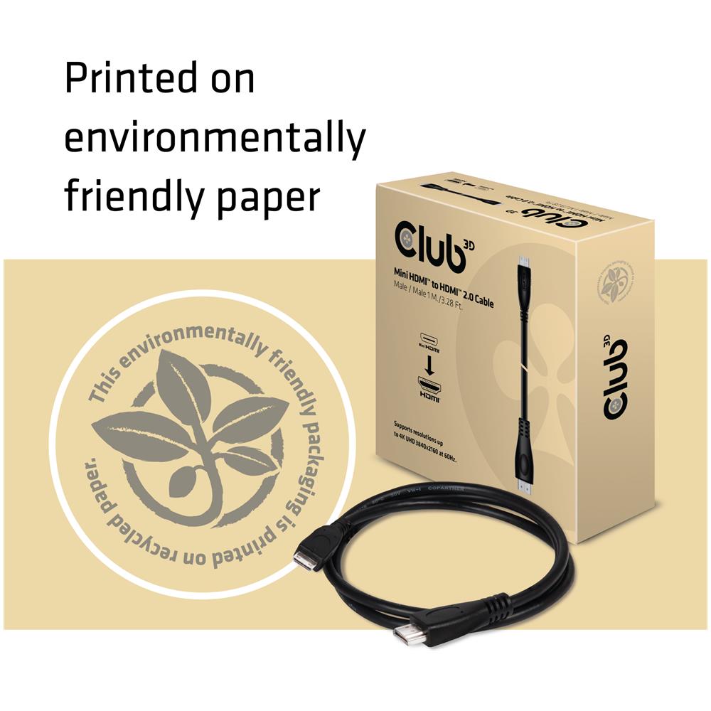 Mini HDMI™ to HDMI™ 2.0 4K60Hz Cable 1M / 3.28Ft - Foto 5