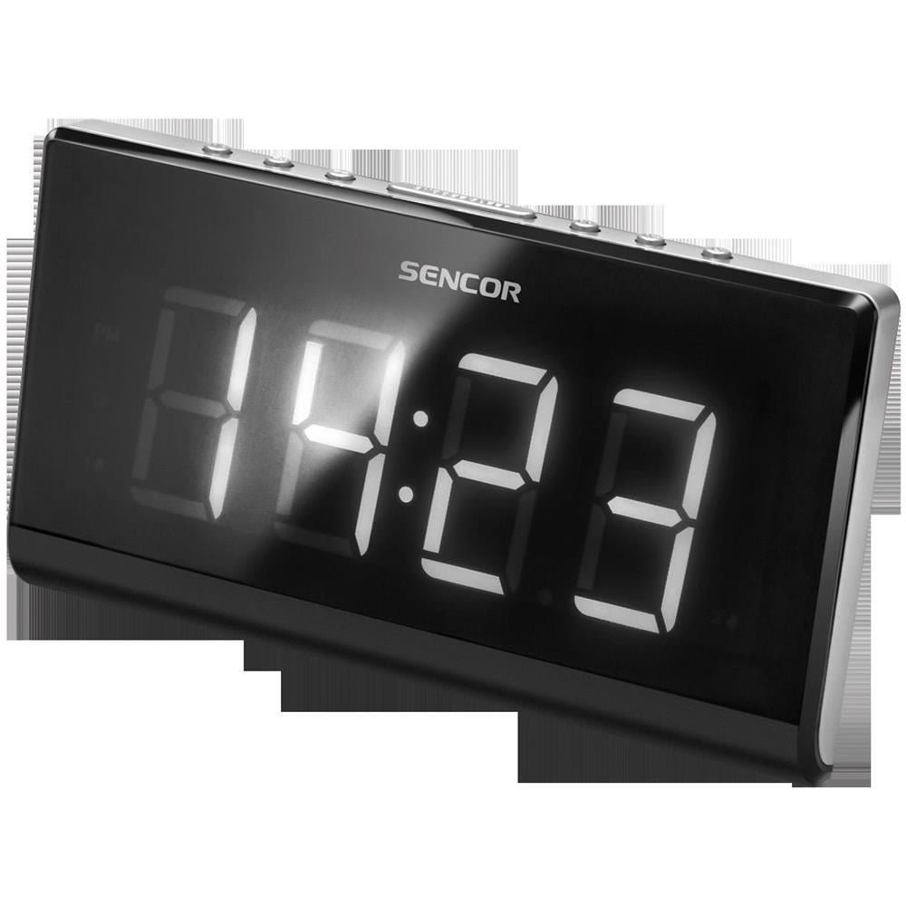 Orologio Digitale con Schermo 1.8" Radio 10 Stazioni Preimpostate Colore Nero - Foto 1