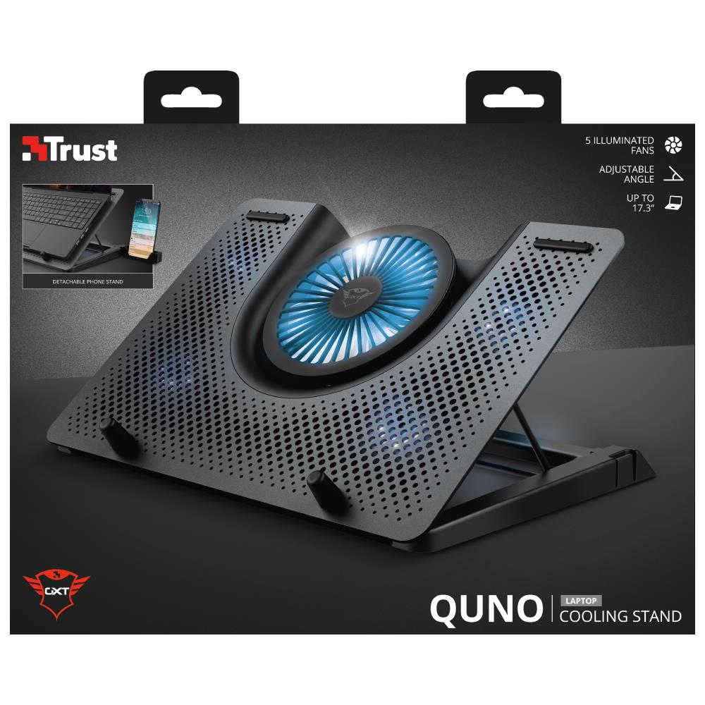 Base di Raffreddamento per Notebook fino a 17" con 5 Ventole Colore Nero - Foto 8