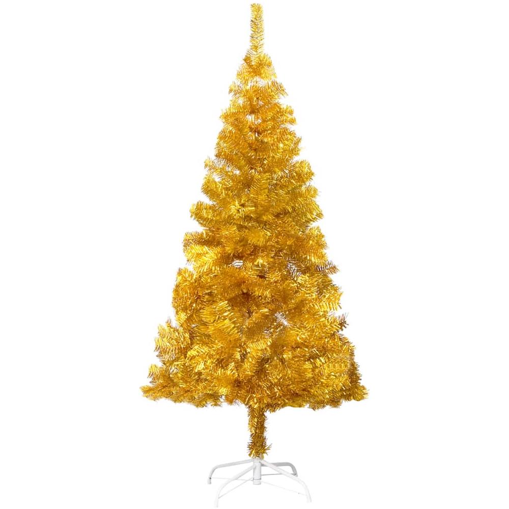 Set Albero Natale Artificiale con LED e Palline Oro 120cm PET - Foto 2