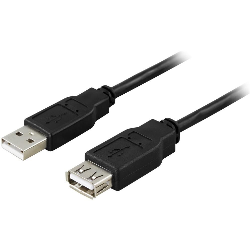 Cavo Usb 2.0 Tipo A Maschio - Tipo A Femmina 0,1 M, Nero - Foto 1