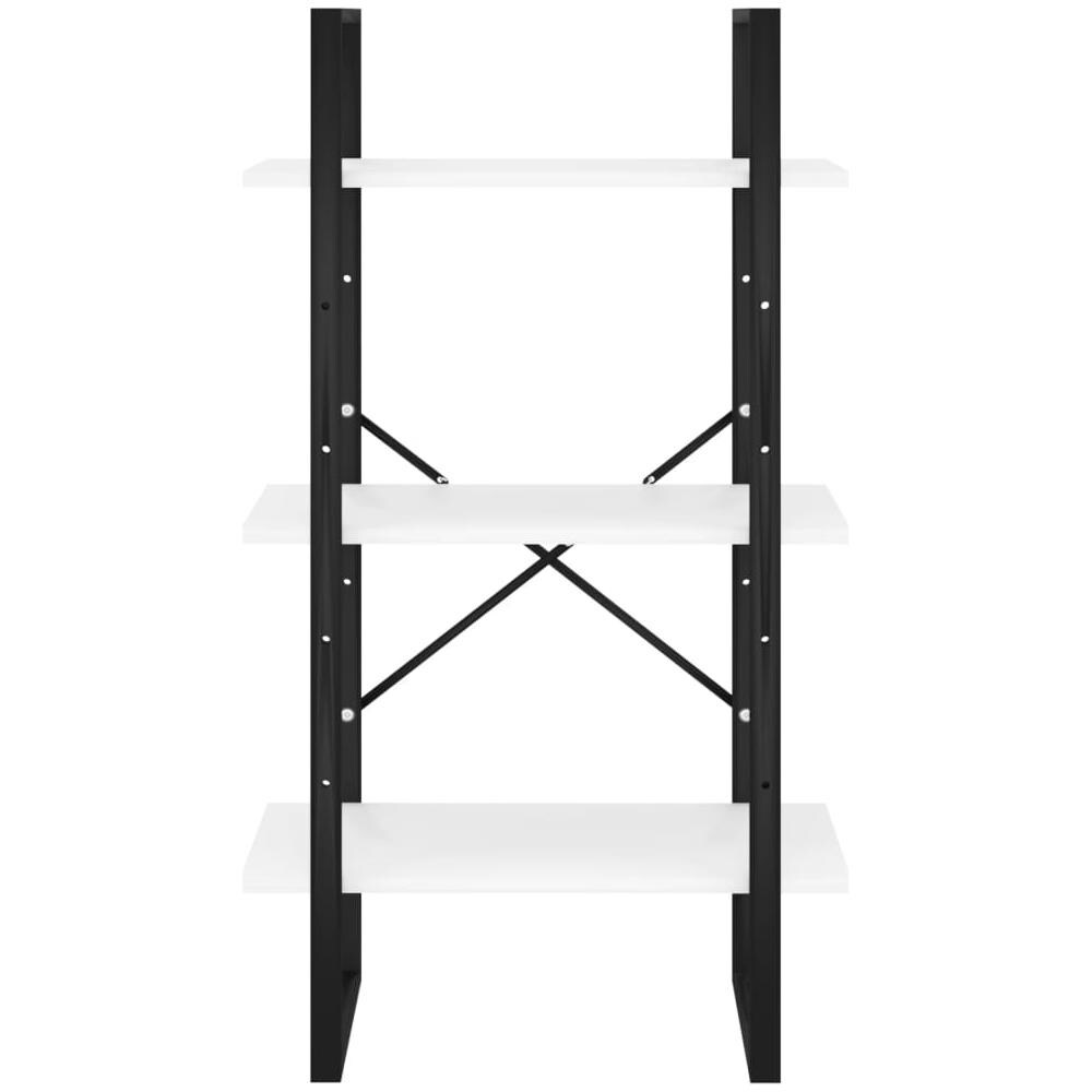 Scaffale Portaoggetti Bianco 60x30x105 cm Legno Multistrato - Foto 2