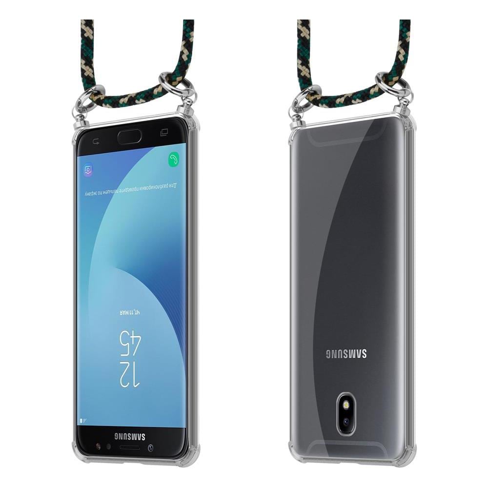 Catena Di Telefoni Cellulari Compatibile Con Samsung Galaxy J7 2018 In Camouflage - Coperchio Protettivo In Silicone Con Anelli D'argento, Cinturino In Corda E Custodia Staccabile - Foto 8