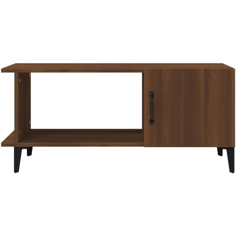 Tavolino Da Salotto Rovere Marrone 90x50x40cm Legno Multistrato - Foto 2