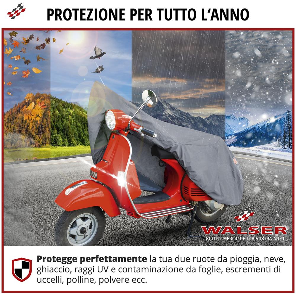 Garage Per Motociclette Dimensioni Scooter S Pvc - 185 X 90 X 110 Cm Grigio - Foto 2