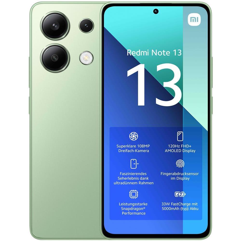 Redmi Note 13 4G 256GB 8GB Ram Display 6.67" Doppia SIM Android USB tipo-C 5000 mAh Mint Green - Foto 1