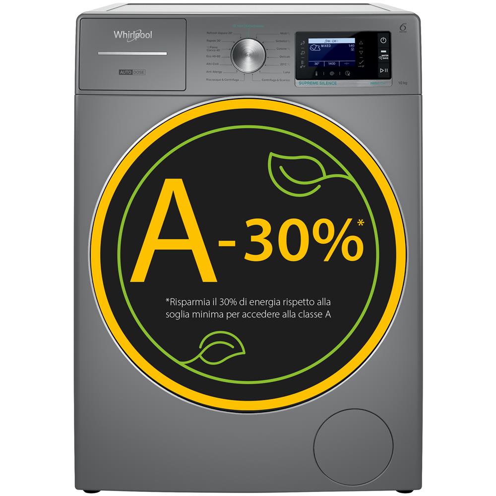 Supreme Silence Lavatrice a libera installazione - W8 09ADS SILENCE IT - Foto 13