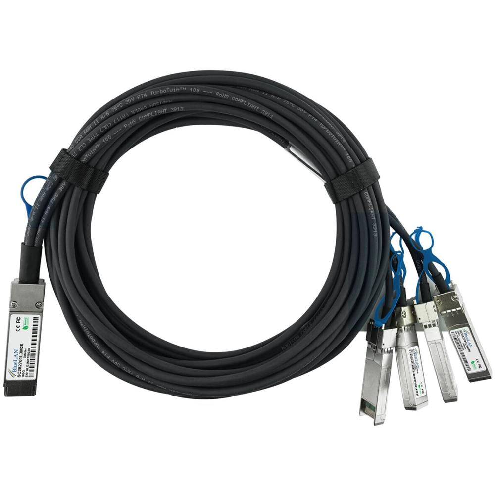 332-1369-BL cavo InfiniBand e in fibra ottica 1 m QSFP28 4xSFP28 Nero - Foto 1