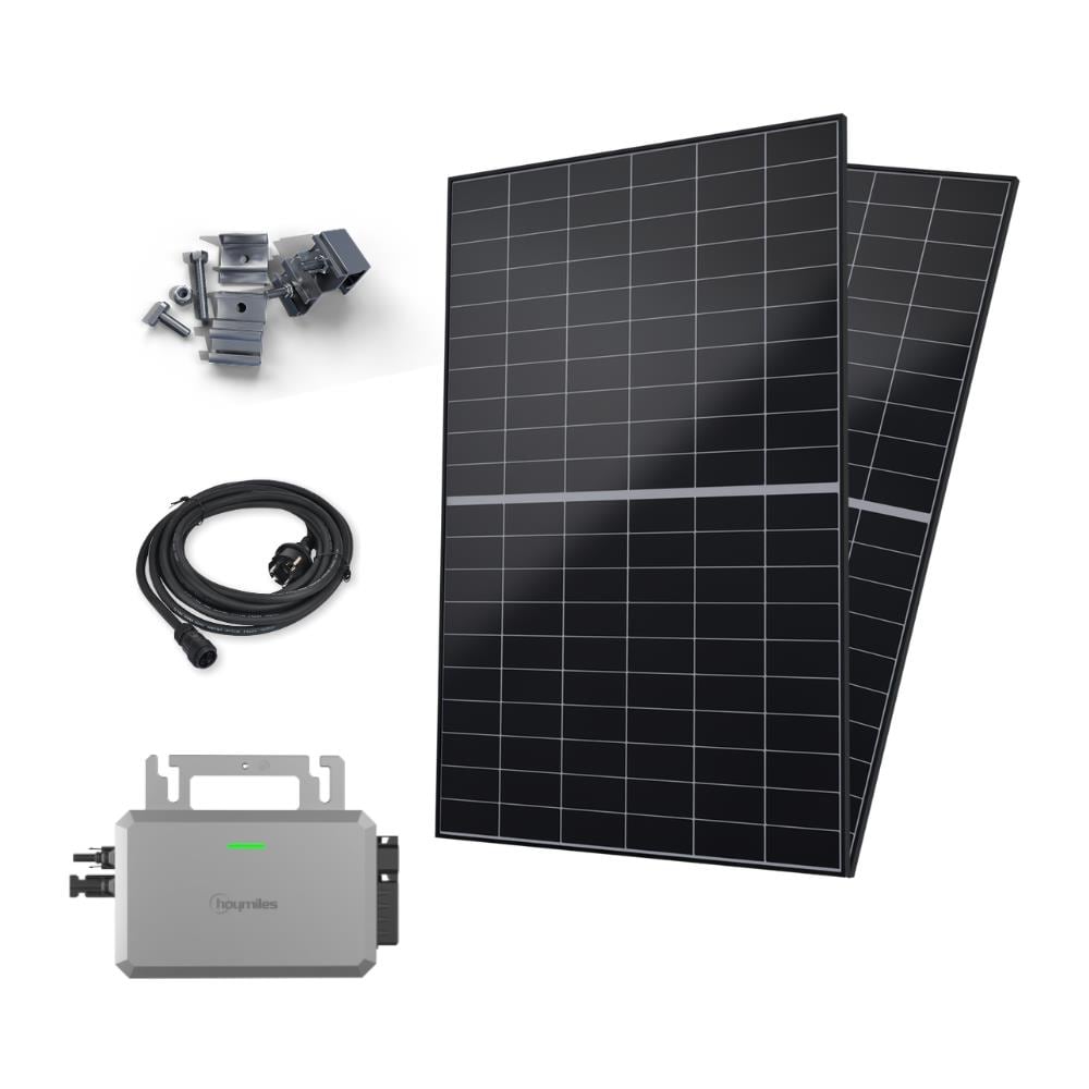 Kit solare plug & play Eco 800 W · 2 pannelli Canadian 460 W + microinverter + cavo Schuko da 5 m - Foto 1