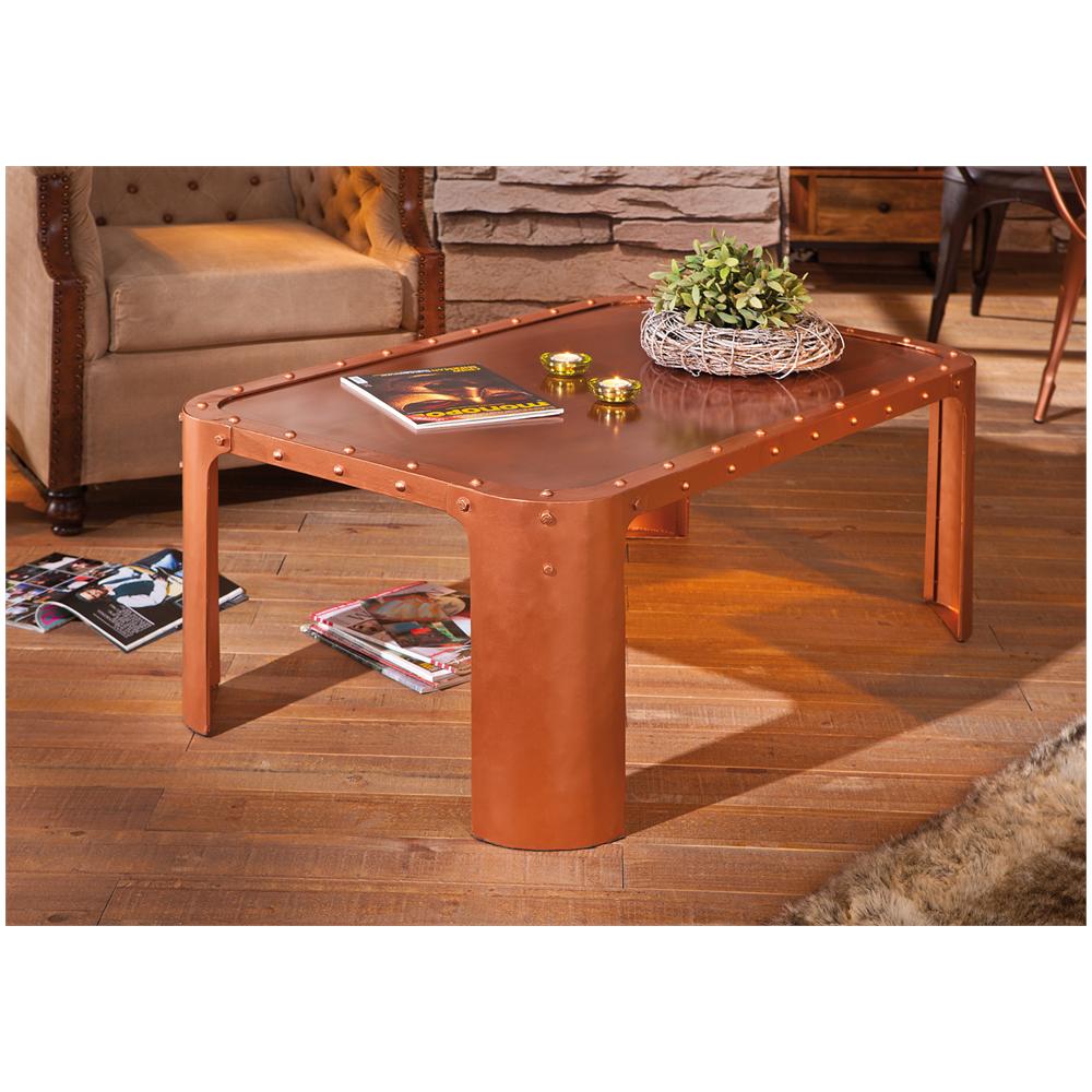Tavolino Dim 110x70x45h - Metallo Color Rame - Foto 2