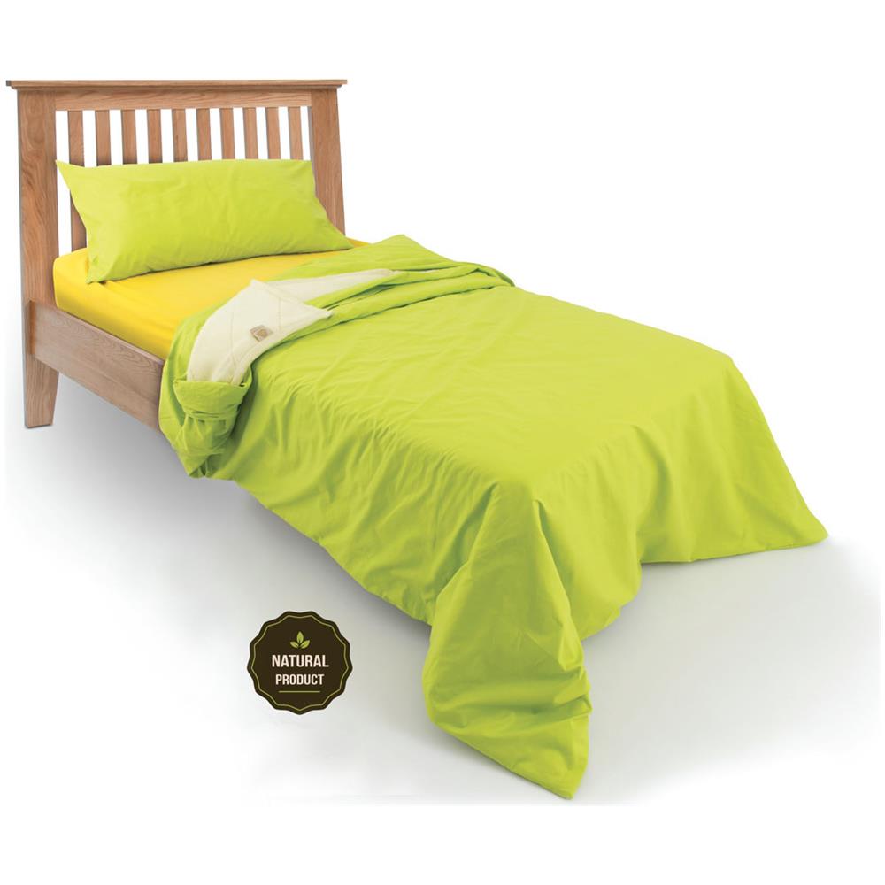 Sacco Copripiumino Per Piumone In 100% Cotone In Tinta Unita Modello L.T Matrimoniale Lino - Foto 2