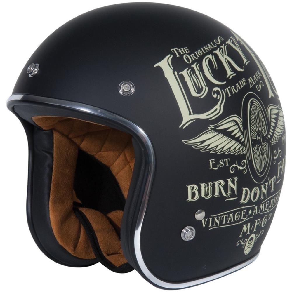 Casco Jet Primo Flying Wheel Xs Nero Opaco - Foto 5