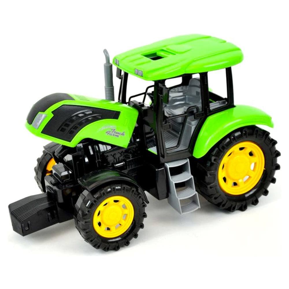 Trattore Giocattolo Per Bambini Mondo Fattoria Movimento A Frizione 2 Colori - Foto 3