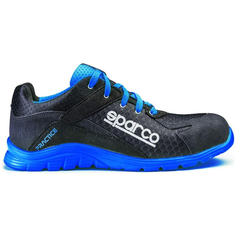 Practice S1p Scarpe Antinfortunistiche Indoor In Mesh Traspirante Nere-azzurre (42) - Foto 1