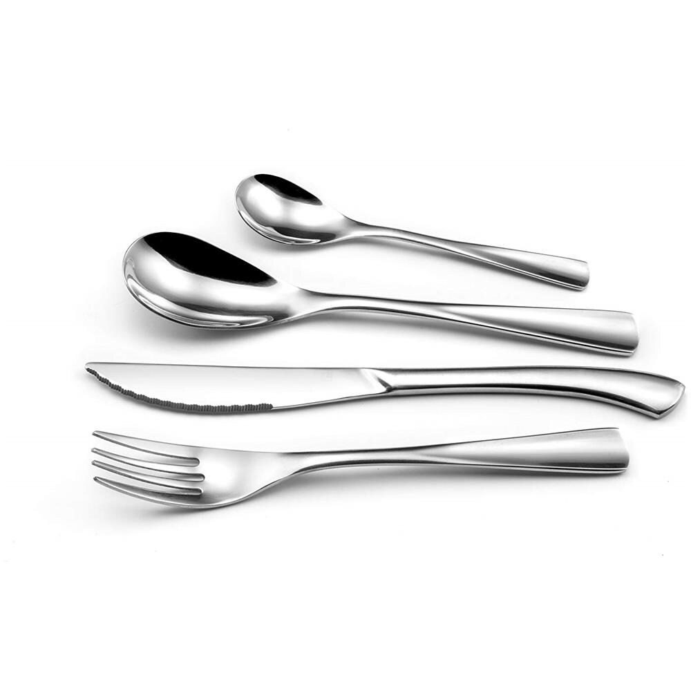 Amega - Servizio Di Posate, 24 Pezzi, Modello Vision, In Acciaio Inox - Foto 2