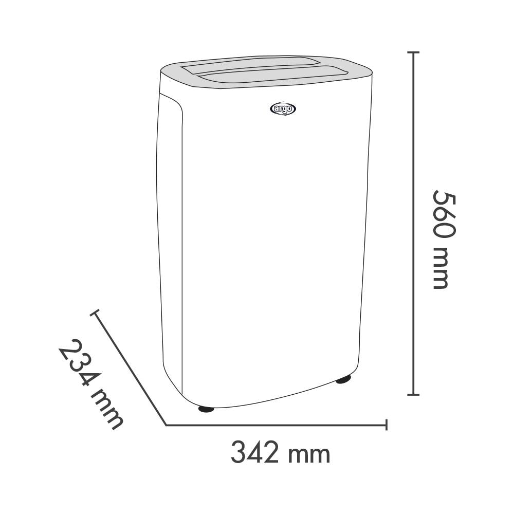 Deumidificatore Dry Nature 21 con Capacità 21 Litri/24 Ore Capacità Tanica 3,8 Litri Potenza 310 W Colore Bianco - Foto 5