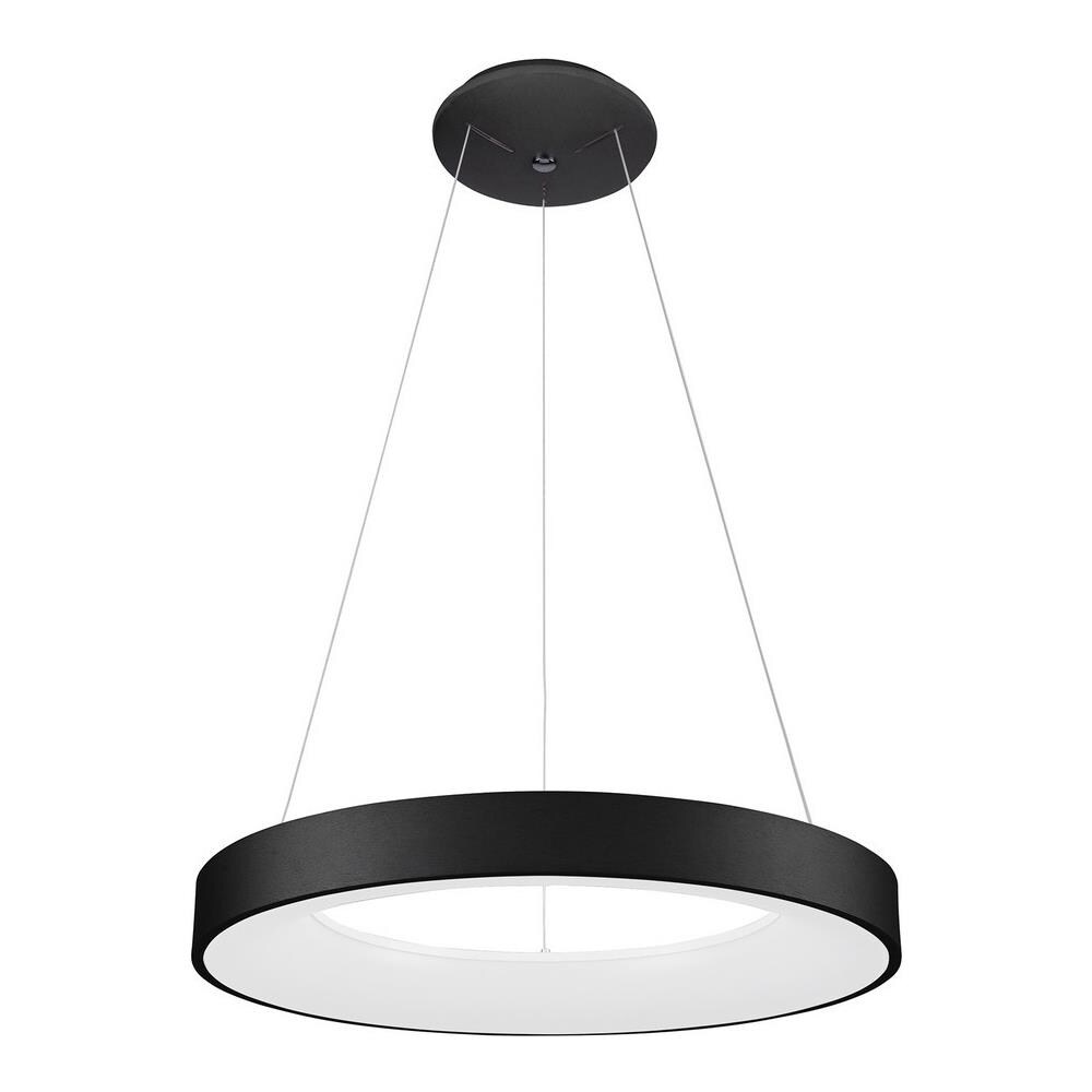 Sospensione Moderna A Led Nera, Bianco Caldo 3000k 2750lm - Foto 1