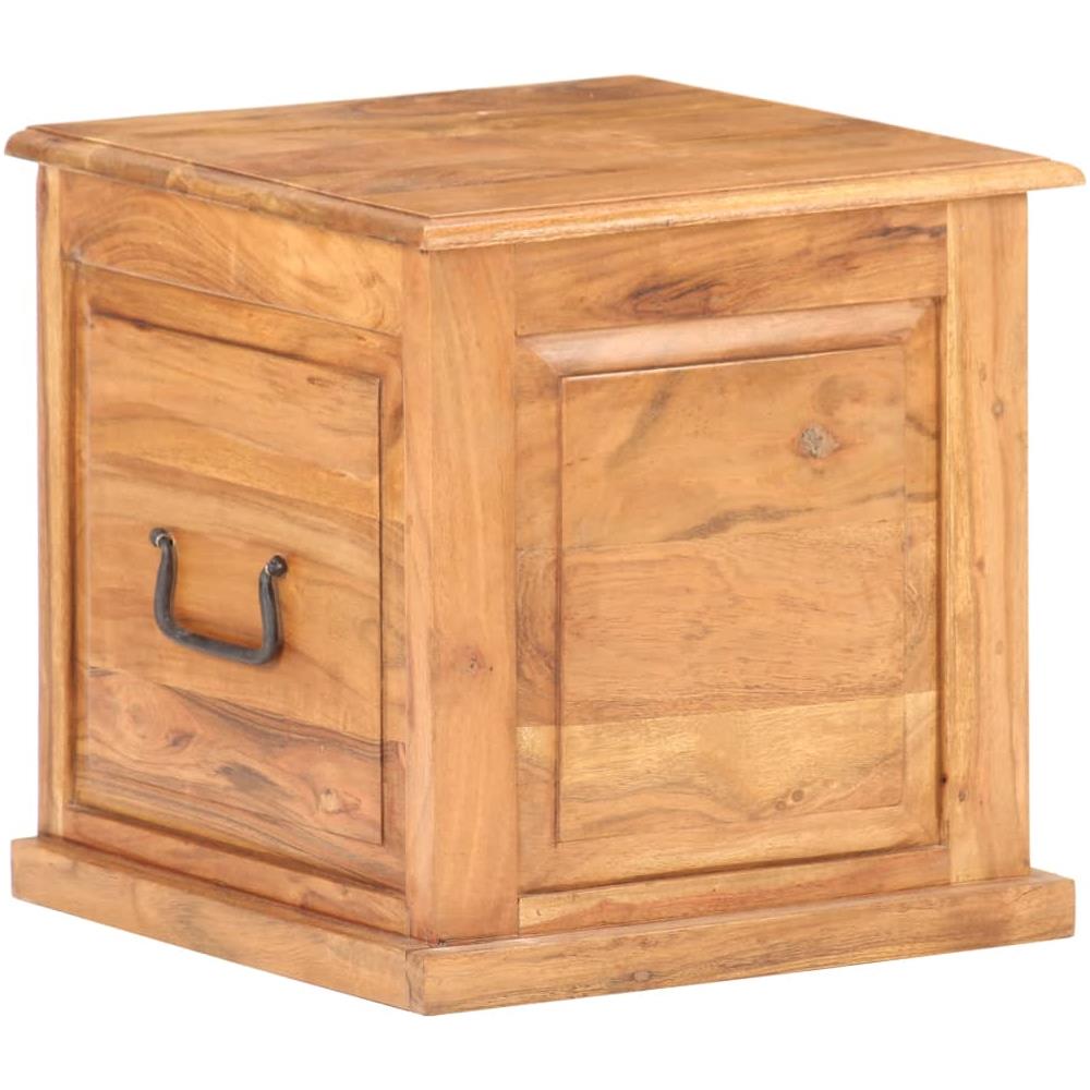 Baule 40x40x40 Cm In Legno Massello Di Acacia - Foto 1