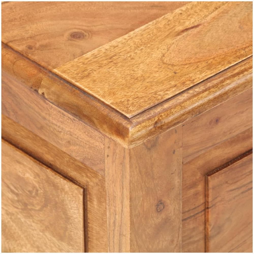 Baule 40x40x40 Cm In Legno Massello Di Acacia - Foto 2
