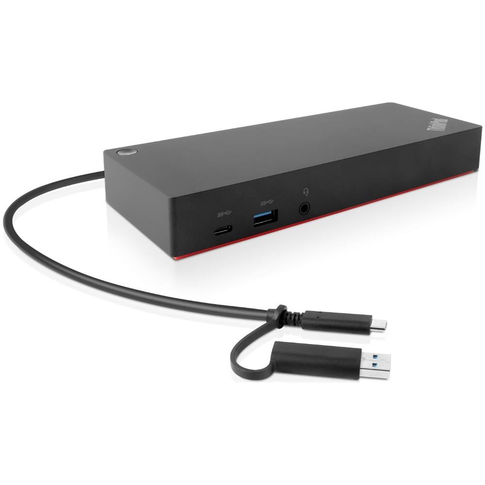 Docking station USB tipo ThinkPad per notebook /tablet /monitor - 6 porte USB - 2 x USB 2.0 - USB tipo C - Rete (RJ-45) - HDMI - Foto 1