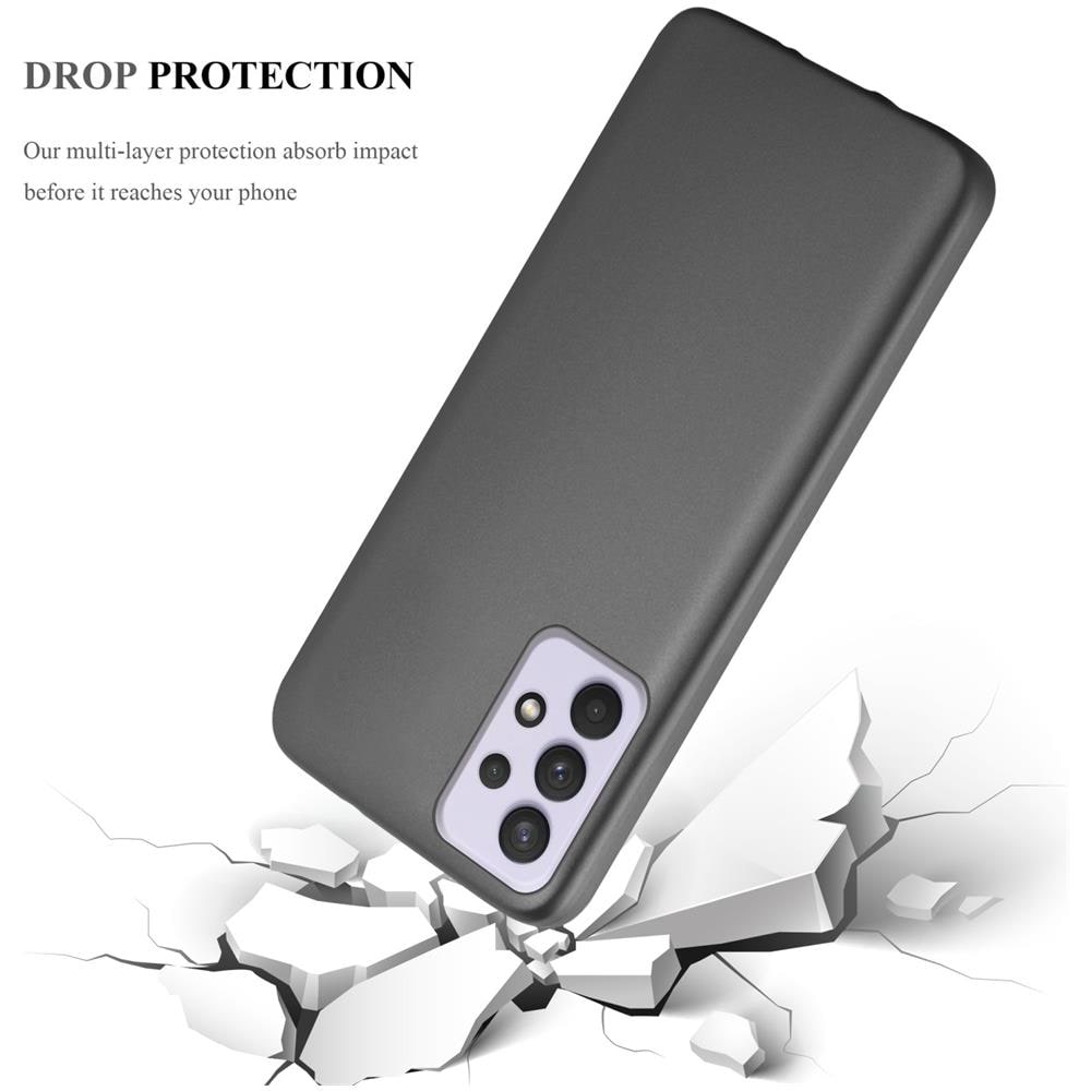 Custodia Compatibile Con Samsung Galaxy A33 5g In Grigio Metallico - Coperchio Protettivo In Silicone Tpu Flessibile - Foto 6