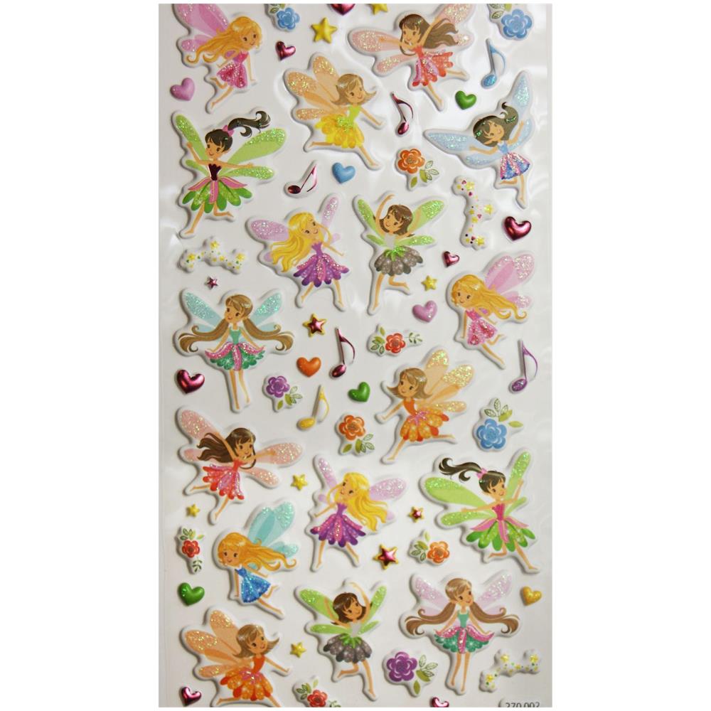 Adesivi Riutilizzabili - Schiuma - Fate - Brillantini - Foto 1