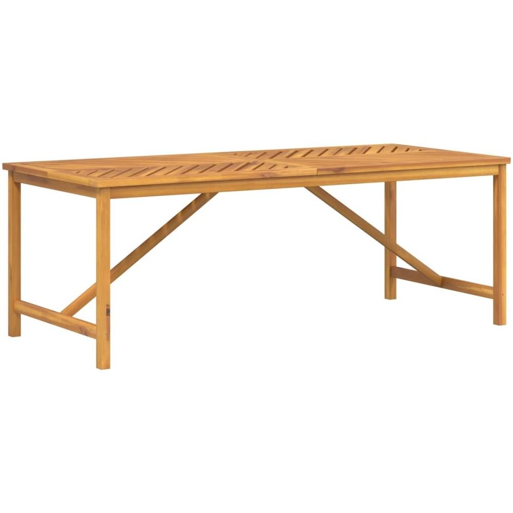Tavolo Da Pranzo Da Giardino 200x90x74 Cm Legno Massello Acacia - Foto 2