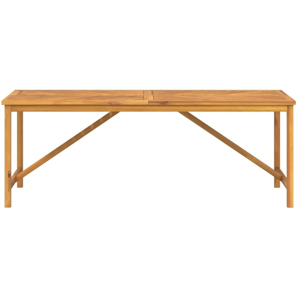 Tavolo Da Pranzo Da Giardino 200x90x74 Cm Legno Massello Acacia - Foto 3