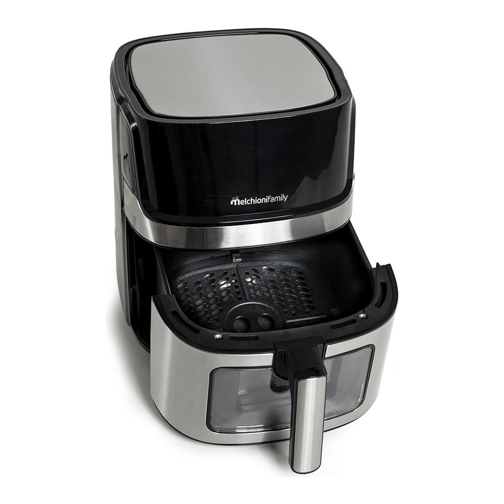 Friggitrice ad Aria GINEVRA Capacità 6.5 Litri 1600 Watt Colore Nero, Acciaio inossidabile - Foto 3