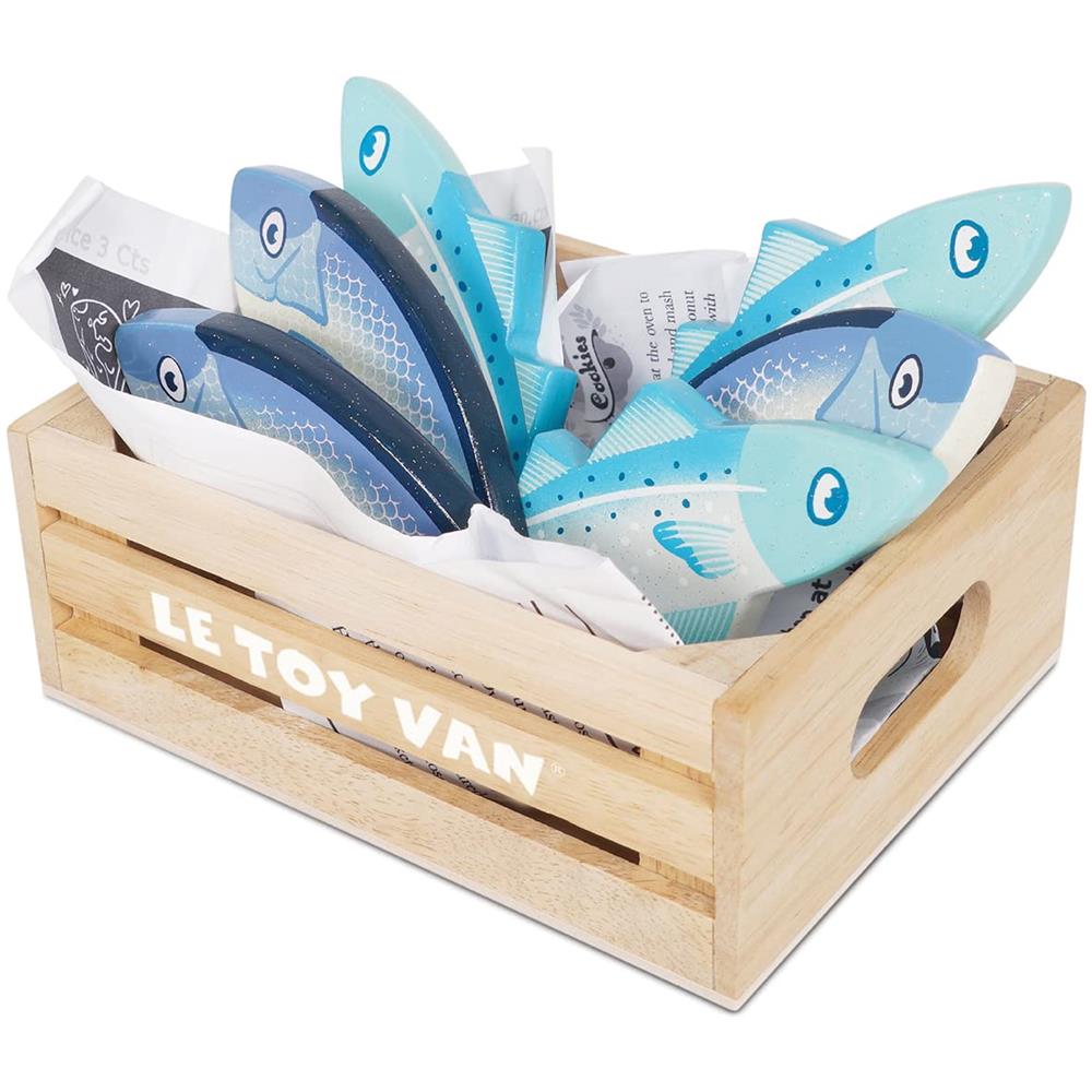 Mercato Delle Api In Legno Cassetta Per Pesce Fresco Gioco Di Ruolo In Legno Supermercato Giocattolo Fai Finta Di Comprare Cibo - Foto 1