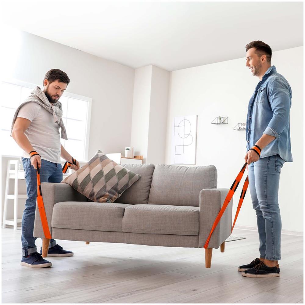 Set 2 Cinghie per Mobili Peso Massimo 150 kg Traslochi Sollevamento Regolabili - Foto 2