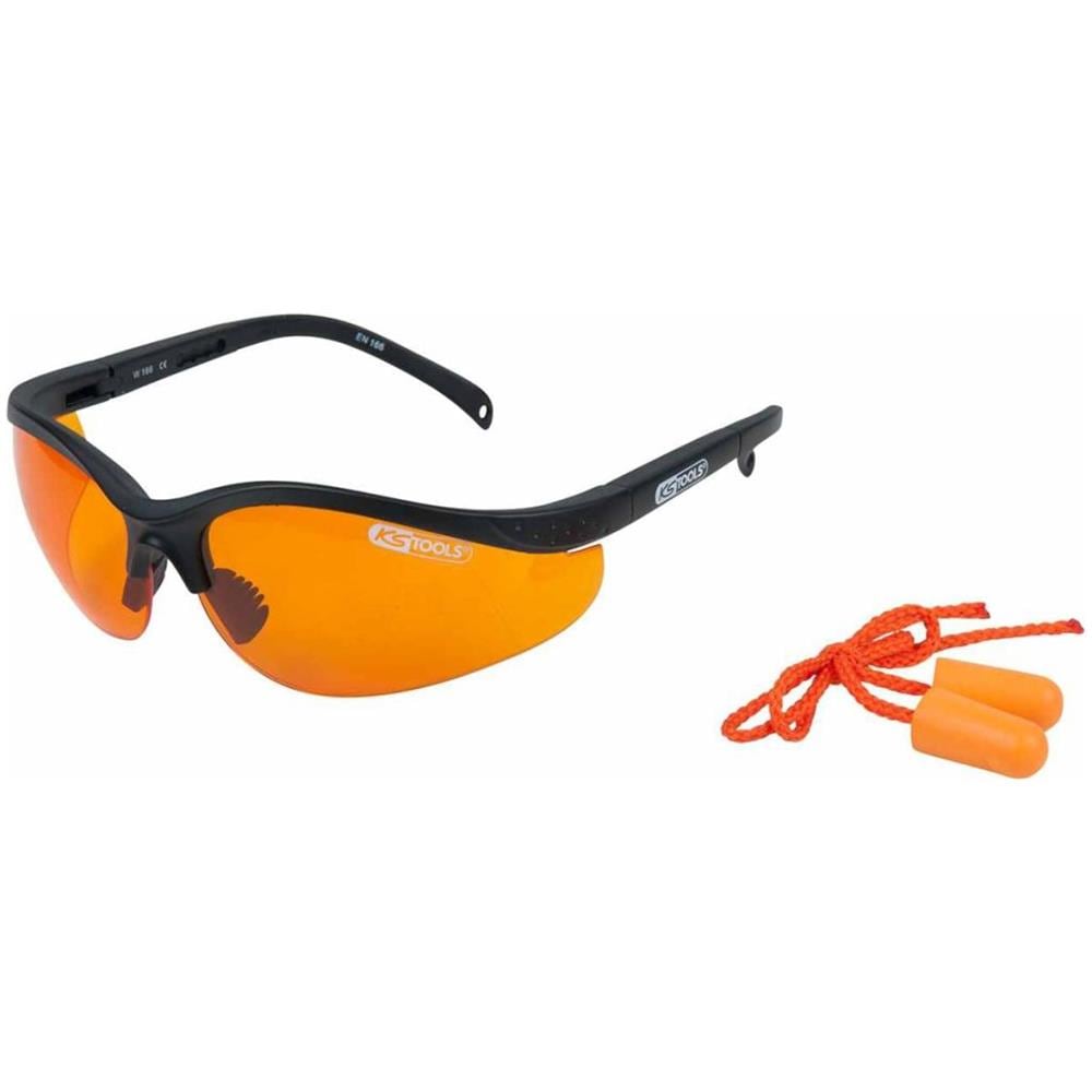 Occhiali Di Sicurezza Con Tappi Auricolari Arancioni 310.0161 - Foto 1